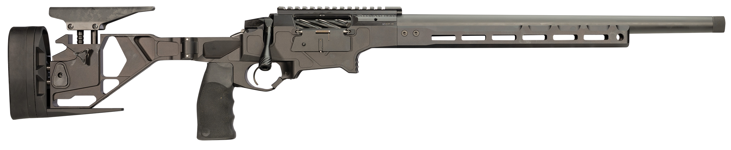 Seekins Precision 0011710169BLK Havak HIT Full Size 223 Wylde 3+1 18" Black Threaded Barrel, Picatinny Rail Steel Receiver, Adjustable Folding Aluminum Chassis, AR-Style Vertical Grip