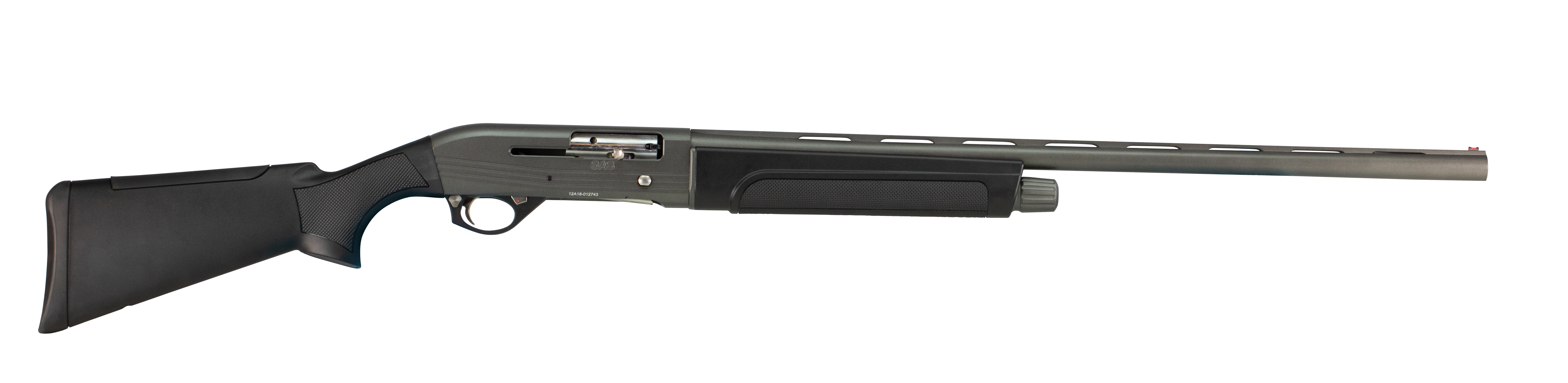 Hatfield SAS 12GA, 28in. Barrel, 4rd, Black Synth. Stock & Forend - Gray (USA12PT)