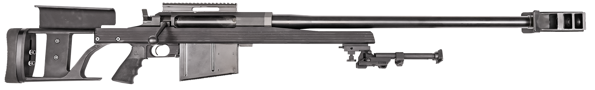Armalite AR-50A1 50 BMG, 29in. Barrel, 5rd, V-Channel Chassis, Trigger Tech Trigger & GG&G Bipod - Black (NPN: 50A1RBGG)