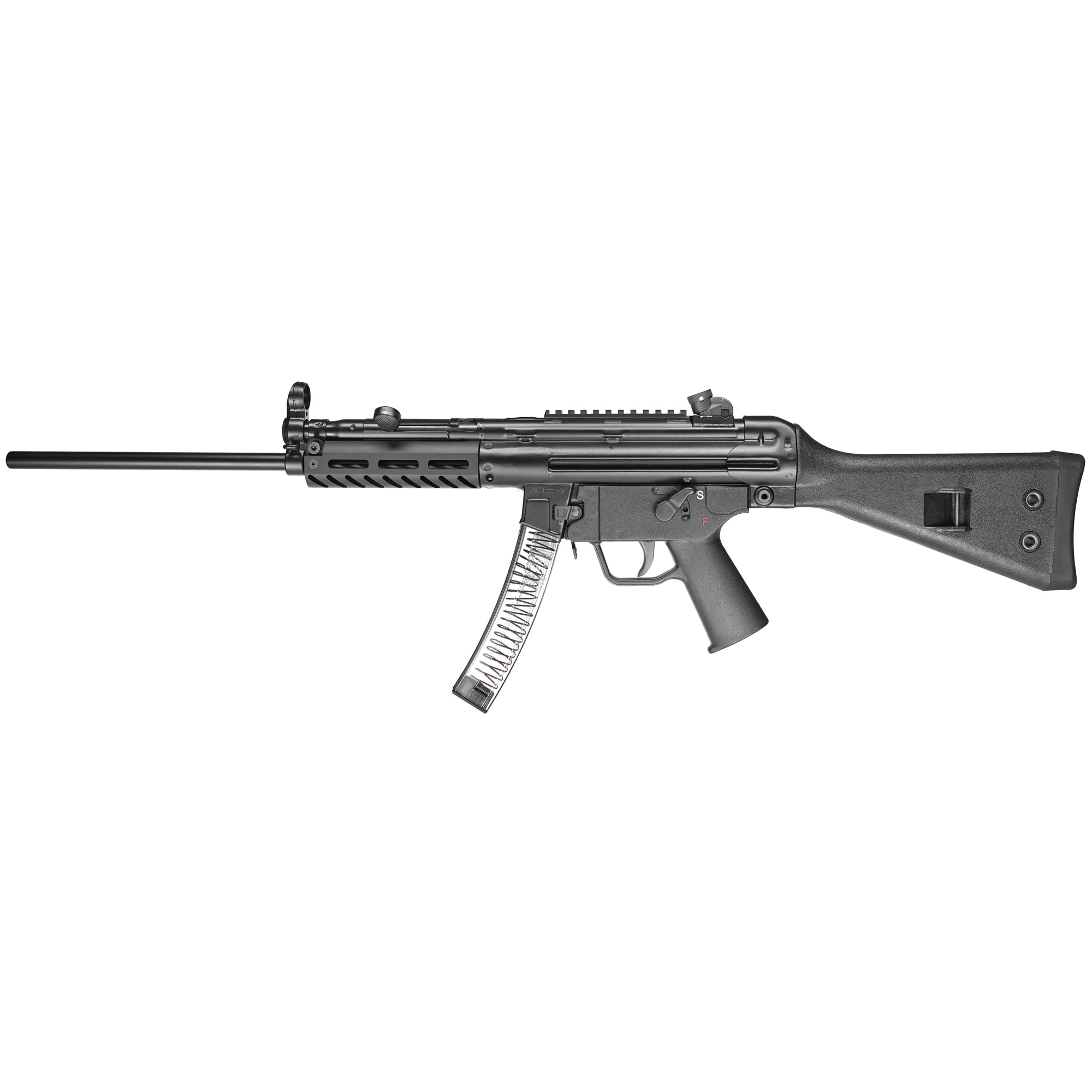 PTR 608 9R PTR 608 9mm Luger 30+1 16.20" Black Steel Barrel, Black Picatinny Rail Aluminum Receiver, Black Synthetic Fixed Stock Black, Polymer Grip