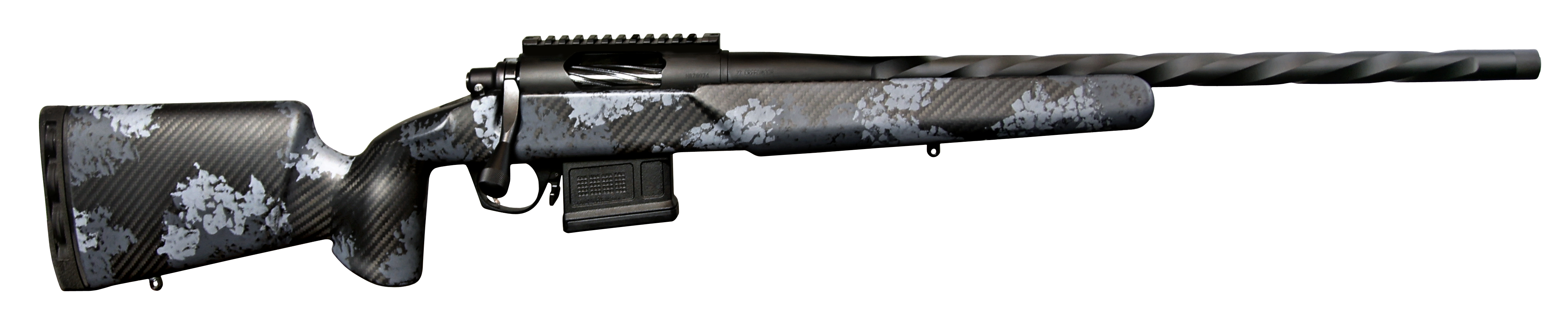 Horizon Firearms RF001S112214C00 Venatic  6.5 Creedmoor Caliber with 5+1 Capacity, 22" Barrel, KG Gun Kote Metal Finish, Exposed Carbon Fiber & Paint Iota EKO Stock (Full Size)
