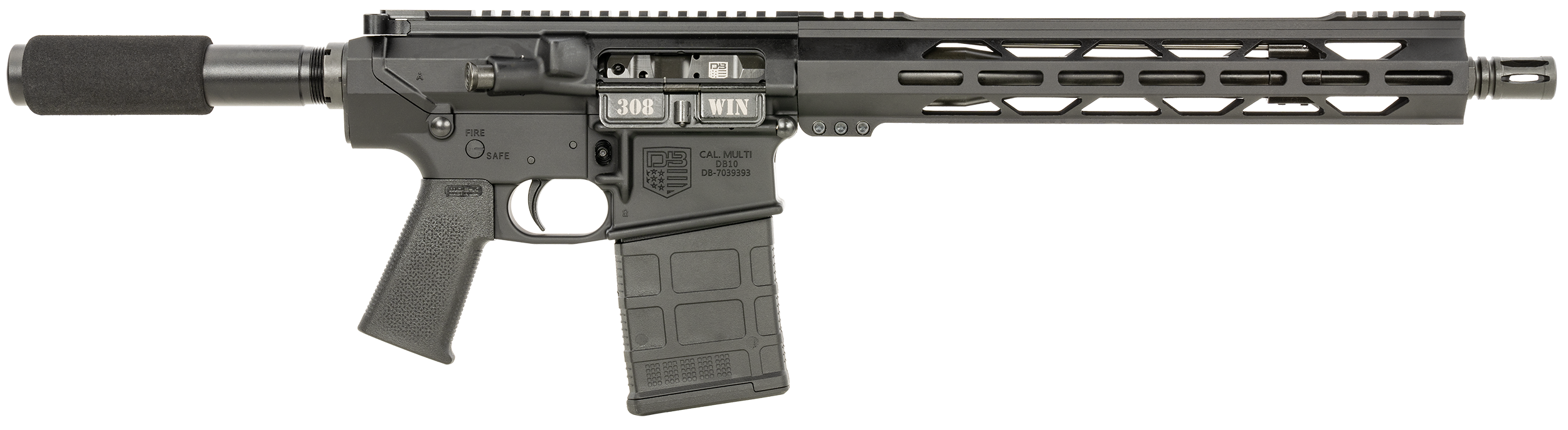 Diamondback Db1222c001 Db10 308 Winchester 13.5 in 20 Round Carbon Lower Pistol
