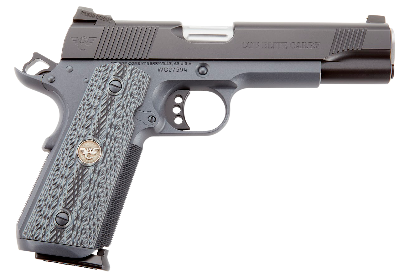 Wilson Combat CQBECFS9 1911 CQB Elite Carry 9mm Luger 5" 10+1 Gray Carbon Steel