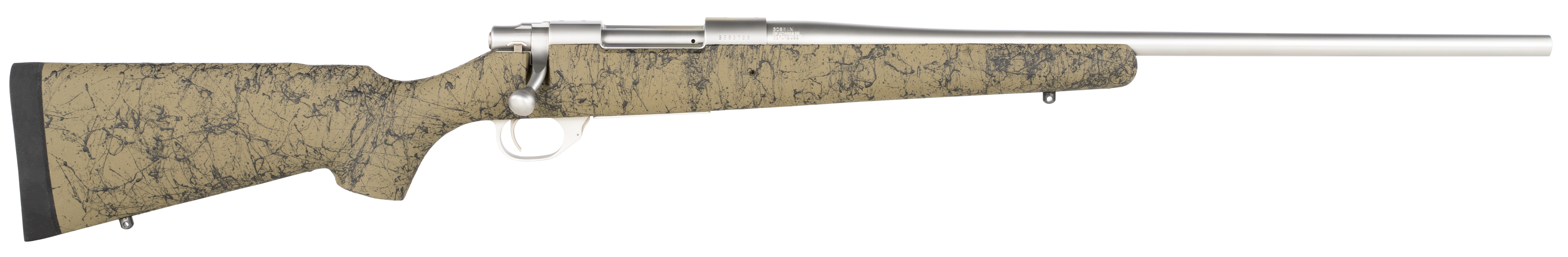 Howa HHS62513 M1500 HS Precision 6.5 Creedmoor 5+1 22" Stainless Steel Metal Finish & Green Black Webbed Fixed HS Precision Stock