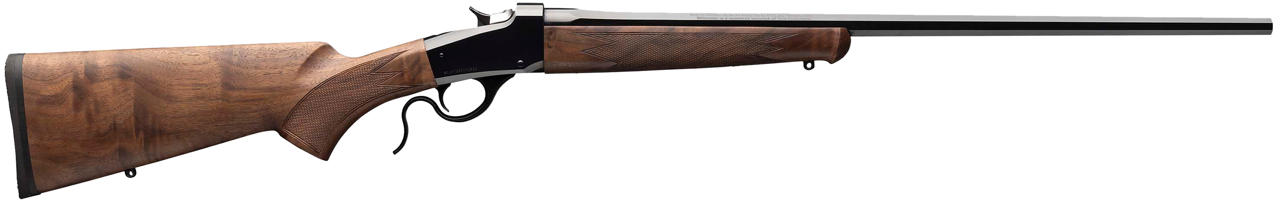 Winchester Model 1885 Low Wall Hunter 243 Winchester 24 Inch Octagon Blued