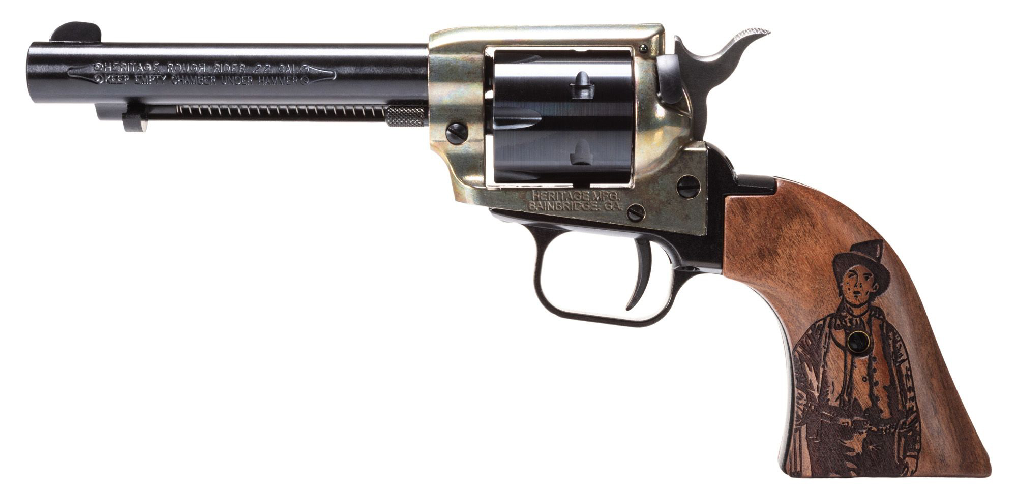 Heritage Manufacturing Rough Rider 22 Long Rifle 4.75 inch 6 round Blued Billy the Kid