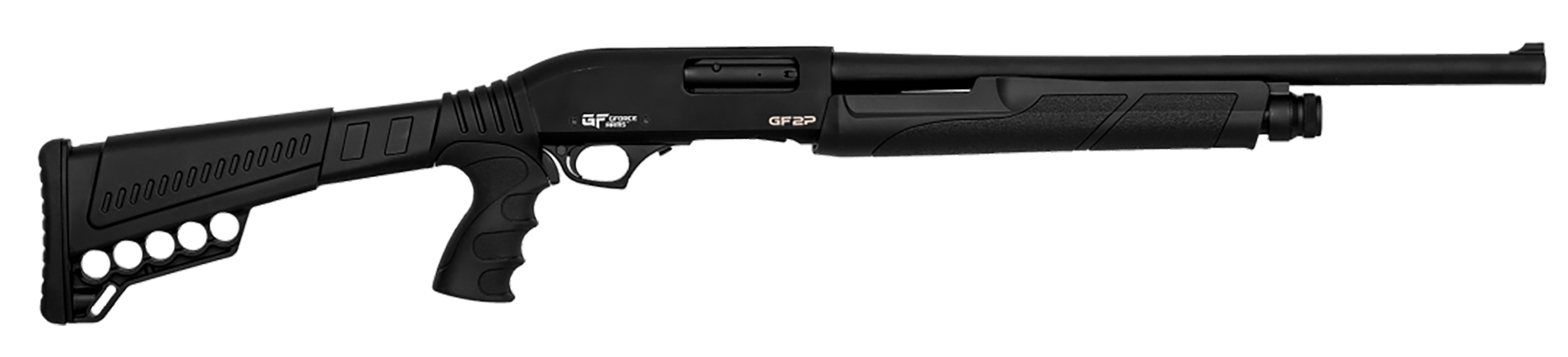 Gforce Arms GF2P12 12GA, 20in. Barrel, 7rd, Black Synth. Stock & Forend - Gray (GF2P12)
