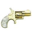 NAA Gold Plated .22 S Handgun .22 S 5rd Capacity 1.13" Barrel Gold with Pearl Grips