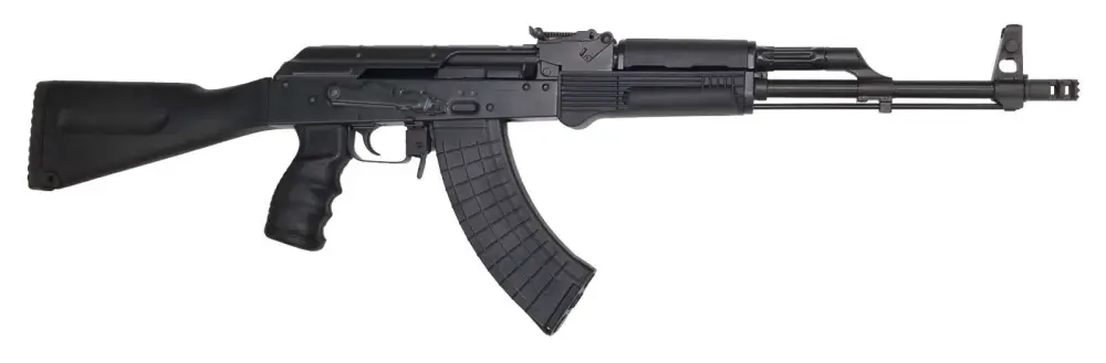 Pioneer Arms Sporter AK-47 Rifle - Black | 7.62x39 | 16" Barrel | 30rd | G-2 Style No Slap Trigger | Medieval Castle Style Muzzle Break