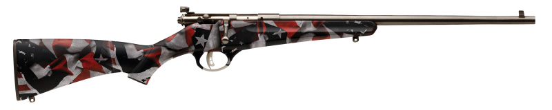 Savage Rascal 22LR 16.125in Bolt Action Rifle Red White Blue