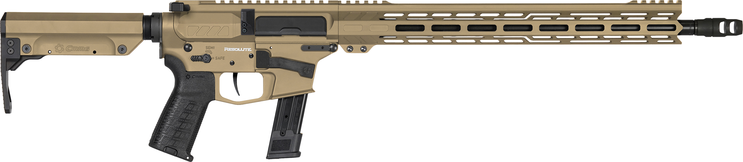 CMMG Resolute MK17 9mm 16.1 inch 21 Rounds Coyote Cerakote