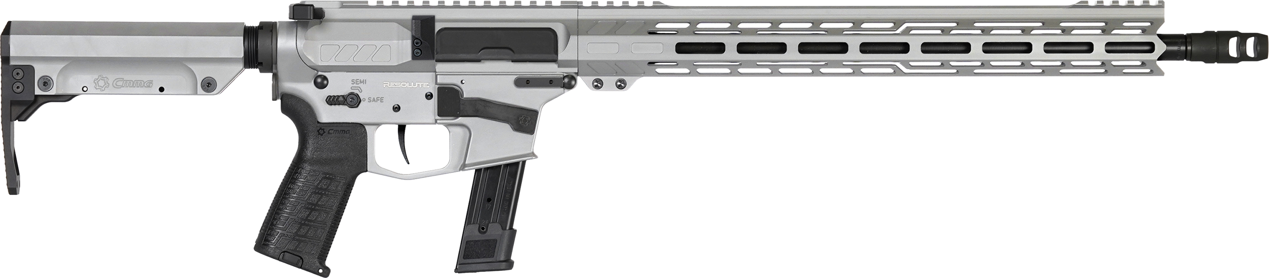 CMMG Resolute MK17 9mm 16.1" 21 Rounds Gray/Silver
