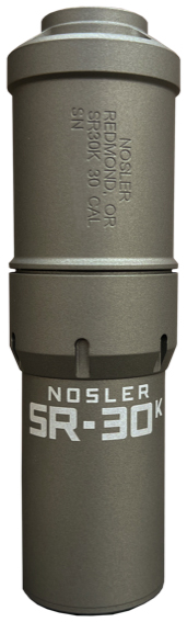Nosler Sr-30K Aluminum Titanium 7.62x51mm Nato Suppressor Gray Finish