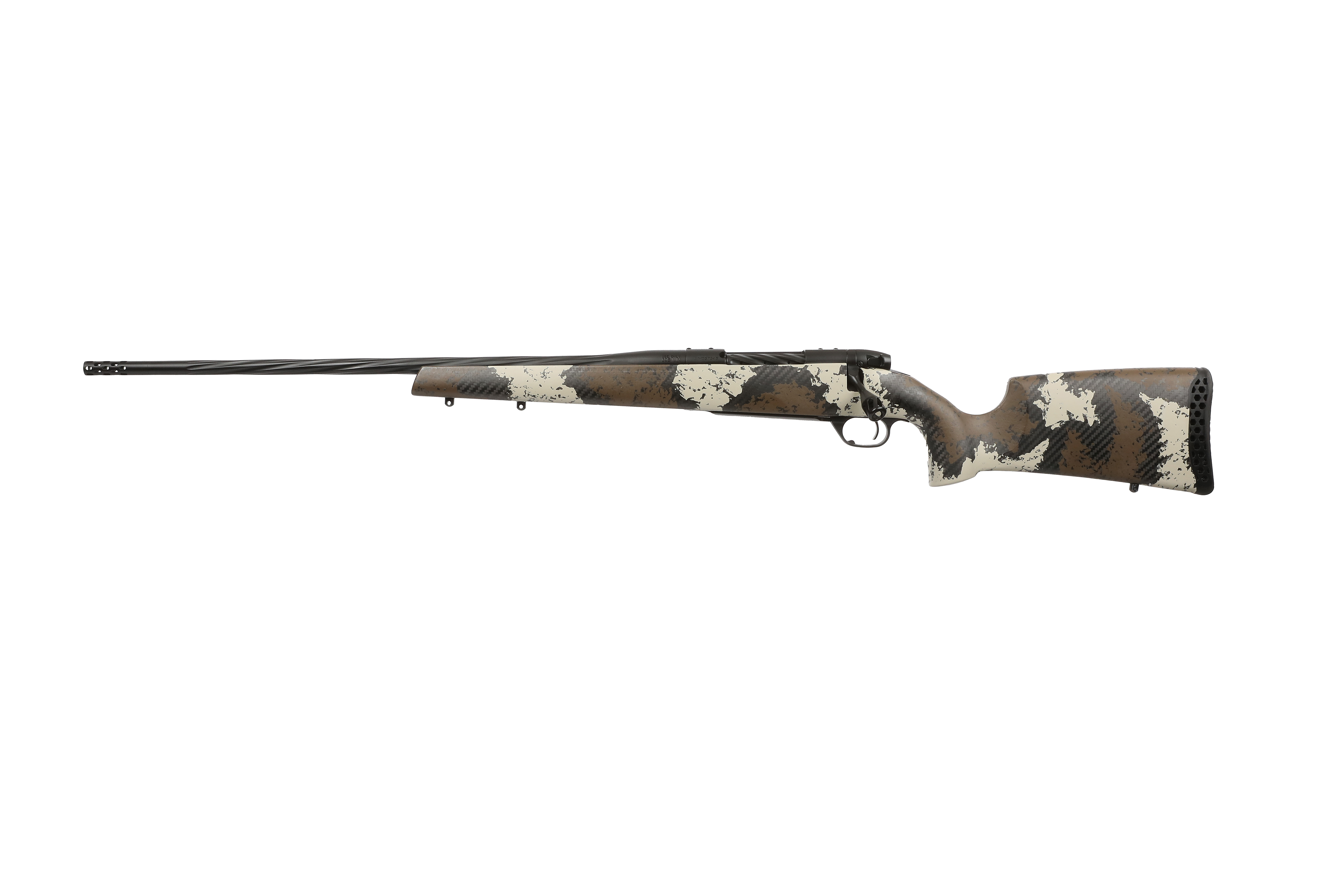 Weatherby Mark V High Country 7mm PRC 26 Inch Spiral Fluted Barrel Graphite Cerakote
