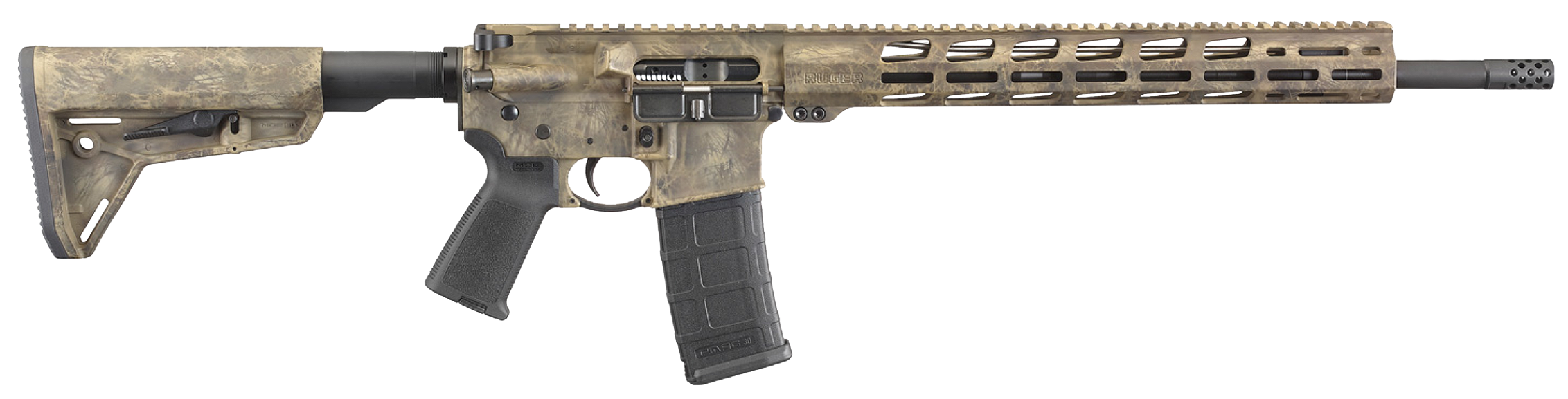Ruger AR-556 MPR 5.56 NATO 18in 30rd Frazzled Brown Cerakote