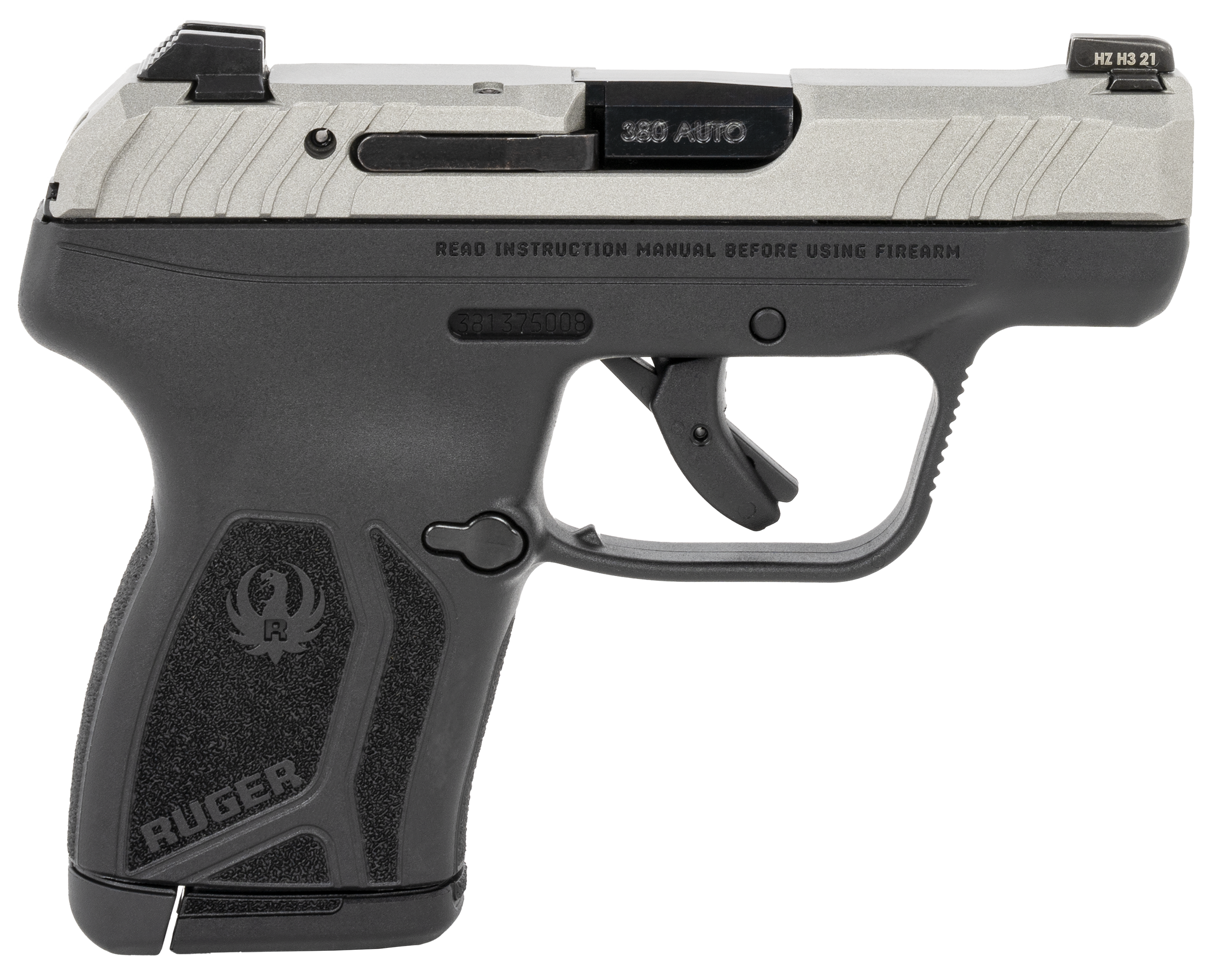 Ruger LCP Max 380 ACP 2.8in 10rd Silver Slide