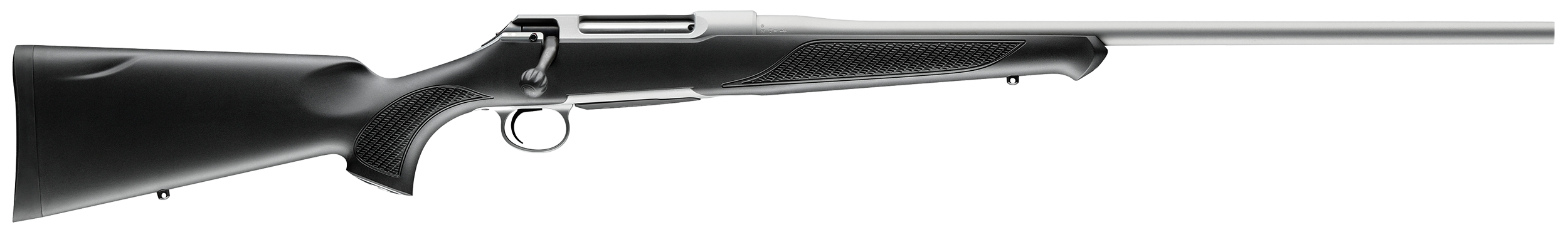 Sauer S1SX65P 100 Silver XT Full Size 6.5 PRC 4+1 22" Stainless Steel Cerakote Barrel, Stainless Cerakote Drilled & Tapped Steel Receiver, Black Max Synthetic Stock