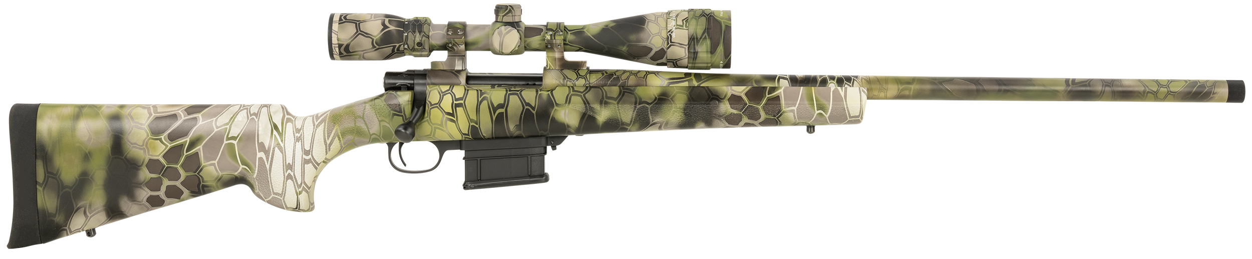 Howa HKF72502KAC M1500  6.5 Creedmoor 5+1 24" Heavy Barrel, Full Dip Kryptek Altitude, Synthetic Stock, Nikko Stirling GamePro 4-16x44mm, Bipod Included