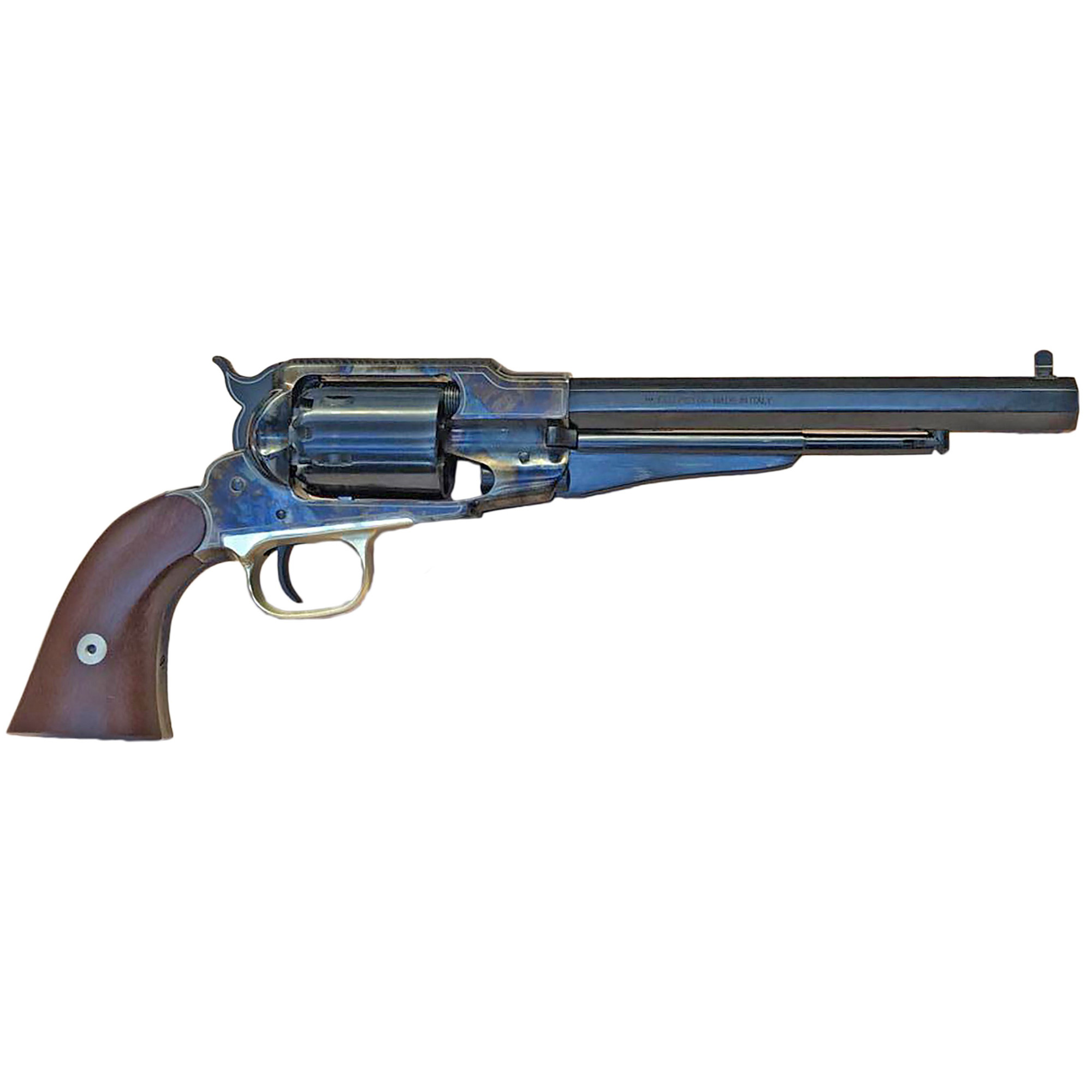 Cimarron Angel Eyes 45 Colt 8 inch 6 Rounds Blue Case Hardened Walnut Grip