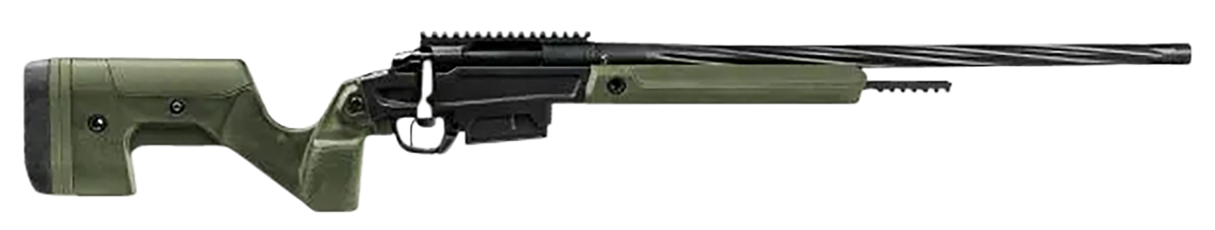 Stag Arms SABR02030001 Pursuit  6.5 PRC 3+1 22" Threaded/Fluted Sporter, Black Barrel/Rec, OD Green OEM Hybrid Hunter Stock, TriggerTech Trigger, 20 MOA Scope Mount