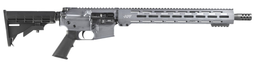 Alex Pro Firearms AR-15 450 Bushmaster 16in 5rd Gray Mil spec A2 Grip M4 Stock