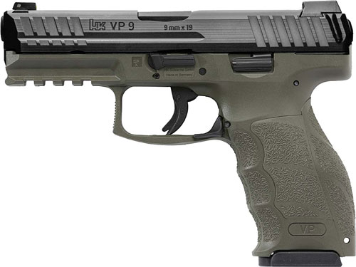 Heckler & Koch VP9 9mm Luger 4.09in 10rd Olive Drab Green Night Sights