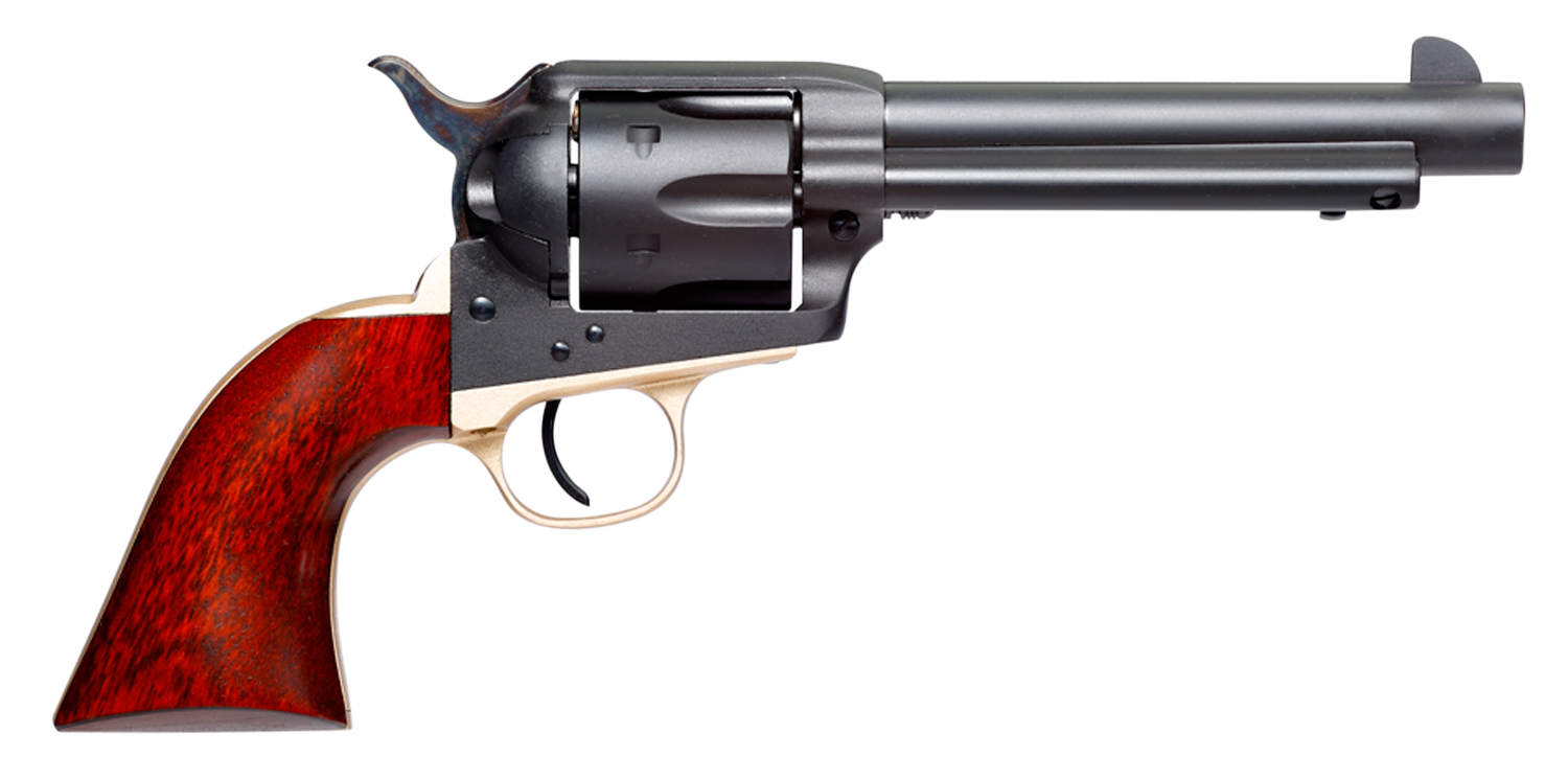 Taylors & Company 550429 Old Randall  357 Mag Caliber with 5.50" Barrel, 6rd Capacity Cylinder, Overall Matte Blued Finish Steel & Walnut Grip