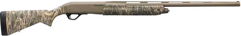 Winchester SX4 Hybrid Hunter 12 Gauge 26 Inch 4 Rounds FDE Cerakote Realtree Max-7