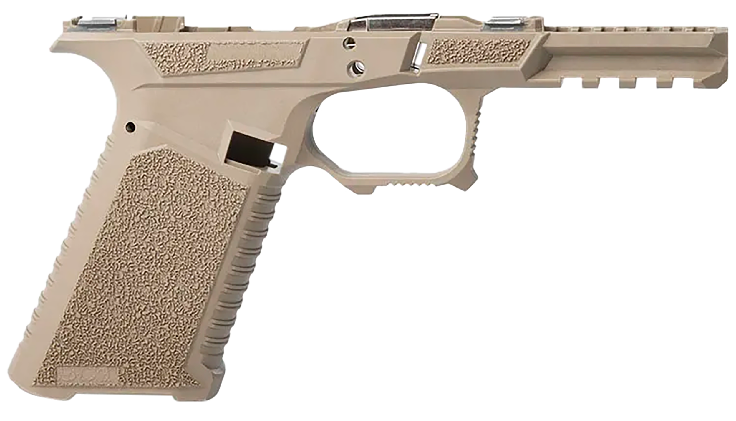 Sct Manufacturing 0225010100IA Full Size  Compatible w/ Gen3 17/22/31 Flat Dark Earth Polymer Frame Aggressive Texture Grip Includes Locking Block
