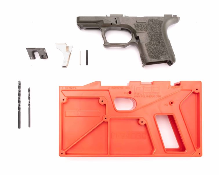 Polymer 80 Pf940sc 80% Size Pistol Frame Kit OD Green Glock 26 27 Compatible