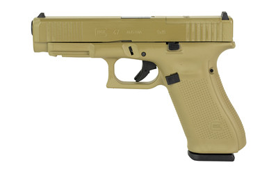 Glock 47 Gen 5 9mm Luger 4.49in 17 Rounds Coyote Cerakote Finish