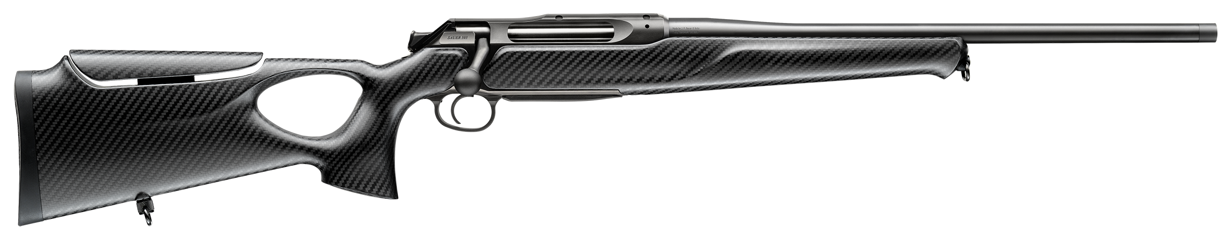 Sauer 80117130 505 Synchro XTC Full Size 270 Win Mag 3+1 22" Matte Blued Threaded Barrel, Matte Blued Saddle Mount Steel Receiver, Black Thumbhole w/Adj Comb Carbon Fiber Stock