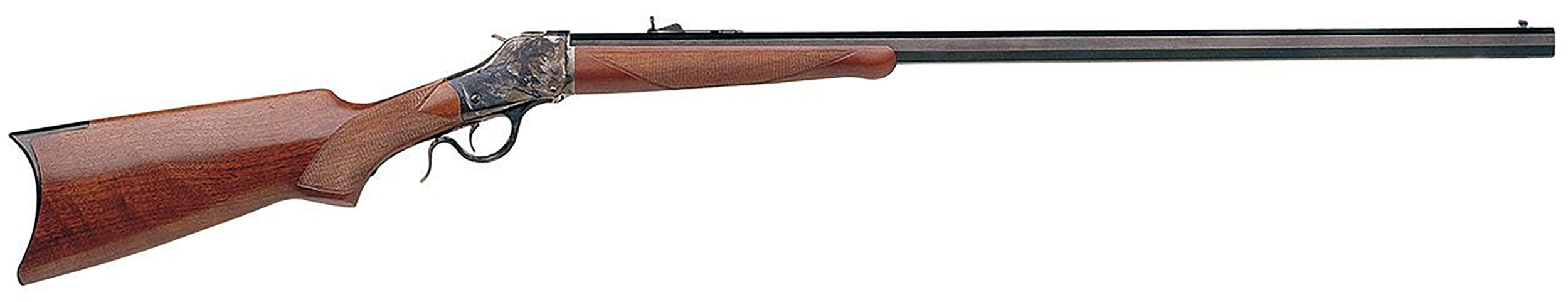 Taylors & Company 550320 1885 High Wall 38-55 Win Caliber with 1rd Capacity, 30" Blued Barrel, Color Case Hardened Metal Finish & Walnut Fixed Pistol Grip Stock (Full Size)