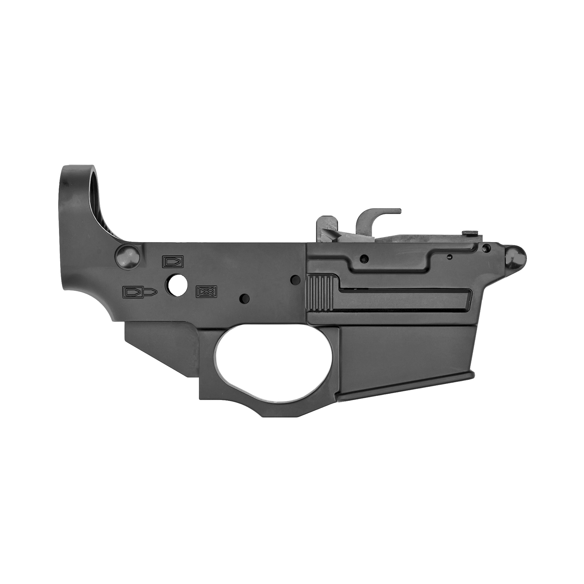 Spikes Tactical STLS920 Spider Stripped Lower Receiver 9mm Luger 7075-T6 Aluminum Black Anodized for AR-15, Compatible w/Glock Mags