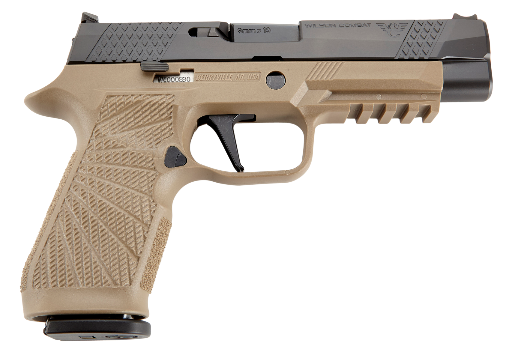 Wilson Combat P320 9mm Luger 4.70 Inch 17 Round Tan DLC Stainless Steel Slide