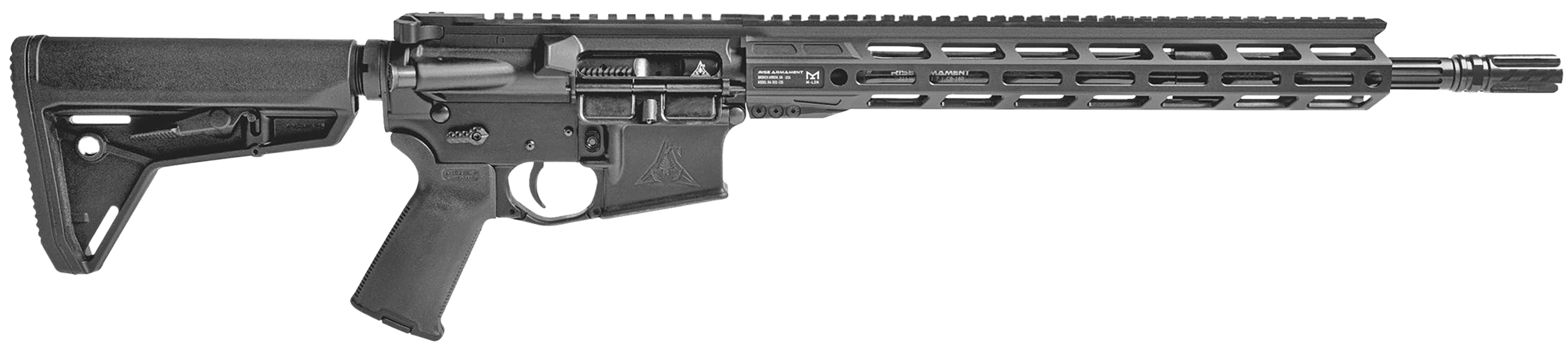 Rise Armament WM223BLK16 Watchman  223 Wylde 16" 30+1 Black Adjustable Magpul MOE Stock