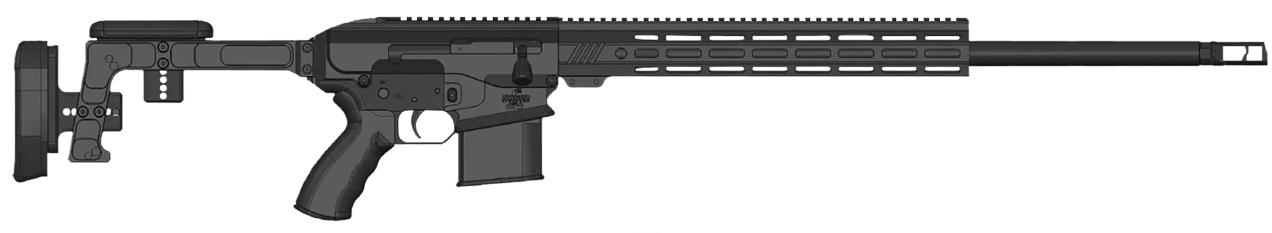 Bushmaster 0110002BLK BA30  6.5 Creedmoor 10+1 18" Black Threaded Barrel, Black Hard Coat Anodized 14" M-LOK Handguard, Black Chassis Aluminum Folding Stock, AR Style Grip, Ambidextrous