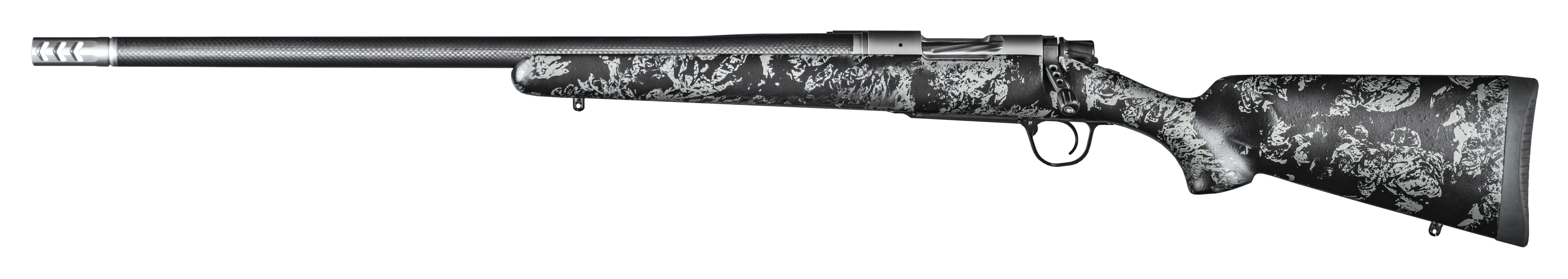 Christensen Arms 8010617600 Ridgeline FFT 7mm Rem Mag 3+1 22" Carbon Fiber/Threaded Barrel, Stainless Steel, Black with Gray Accents Stock,