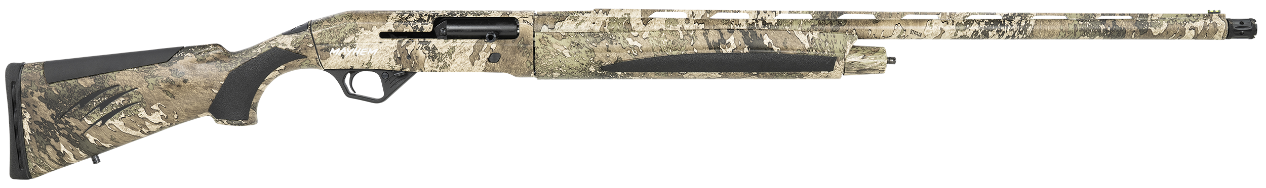 Fierce Firearms FMST12 Mayhem FX  12 Gauge 3.5" 5+1 or 3+1 28" Barrel, Overall TrueTimber Strata Finish, Fixed with Max-Grip Synthetic Stock
