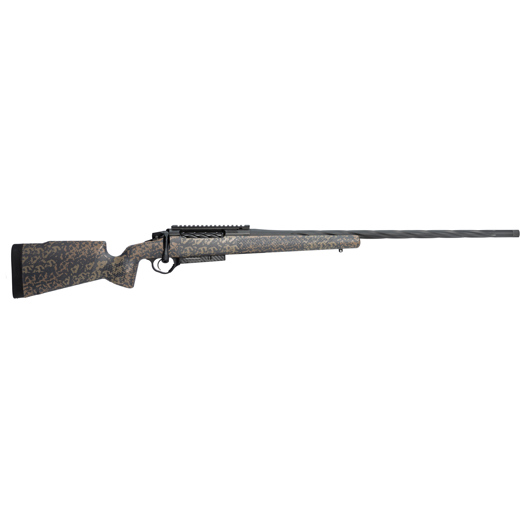 Seekins Precision 0011710159DS Havak PH2 Full Size 7mm PRC 3+1 26" Charcoal Gray Fluted/Threaded Barrel, Black Picatinny Rail Stainless Steel Receiver, Desert Shadow Camo Fixed Synthetic Stock
