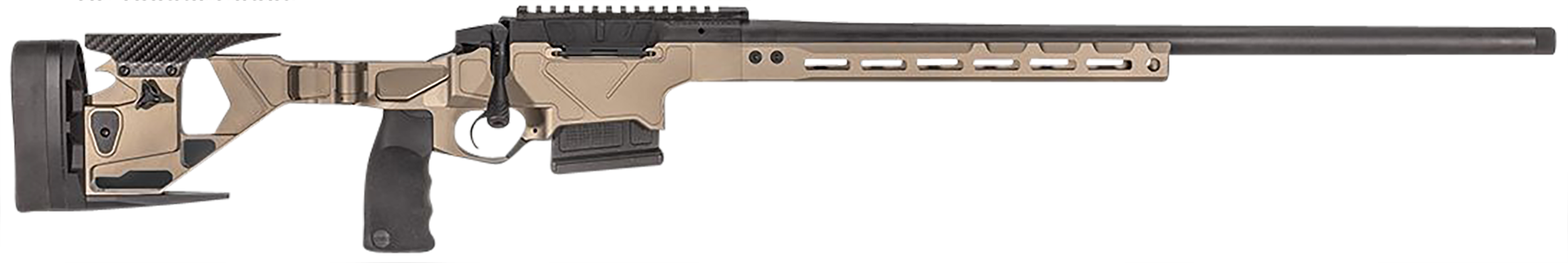 Seekins Precision 0011710105FDE Havak HIT Full Size 6.5 PRC 3+1 24" Black Threaded Barrel, Picatinny Rail Steel Receiver, Flat Dark Earth Adjustable Folding Aluminum Chassis, AR-Style Vertical Grip
