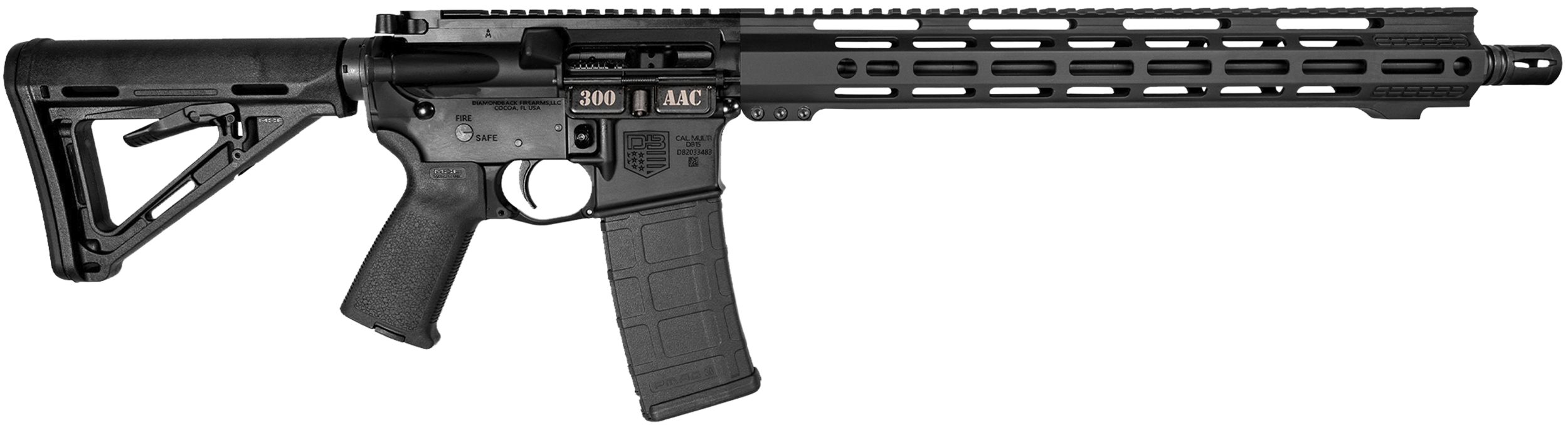 Diamondback DB15 300 AAC Blackout 16in 30rd Black Finish
