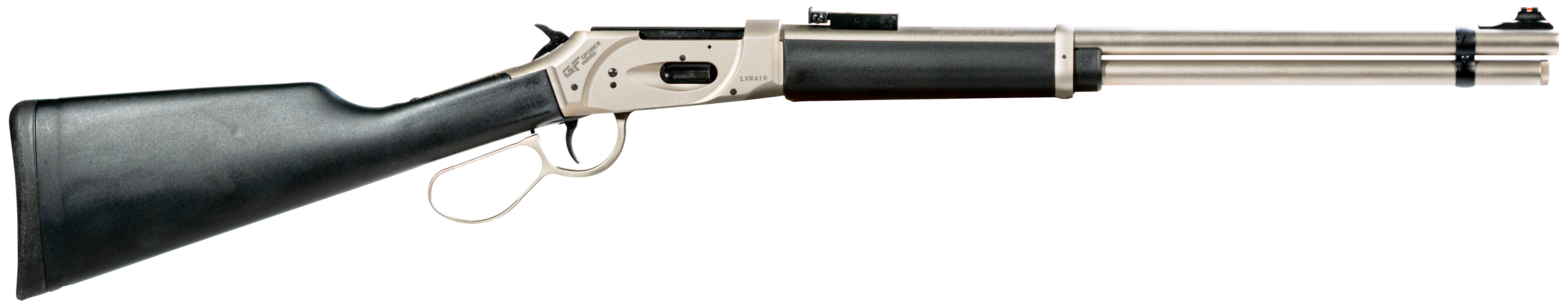 Gforce Arms GFLVR20SS Huckleberry  410 Gauge Lever 2.5" Chamber 7+1 20", Stainless Barrel/Rec, Black Synthetic Furniture, HiViz Sights, 3 Chokes