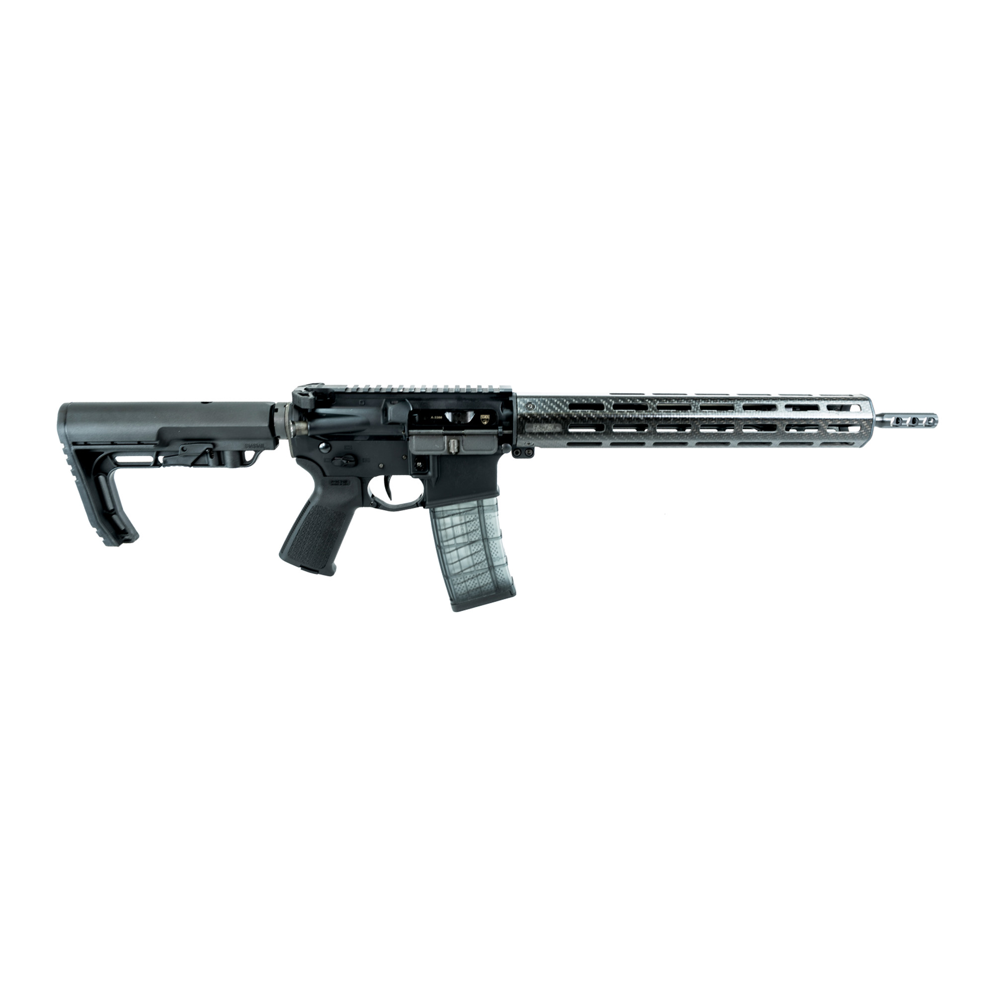 Faxon Firearms FX5500 Ultralight AR15 Rifle - Black | 5.56NATO | 14.5" Barrel w/ Welded 3-Port Brake | 13" Carbon Fiber M-LOK Handguard