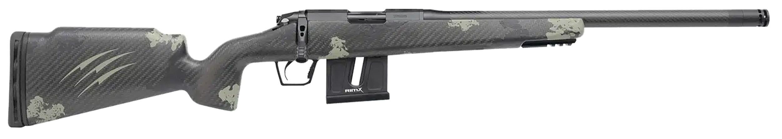 Fierce Firearms FRR17HMR18BF Carbon Razor  17 HMR Black Cerakote Forest Camo