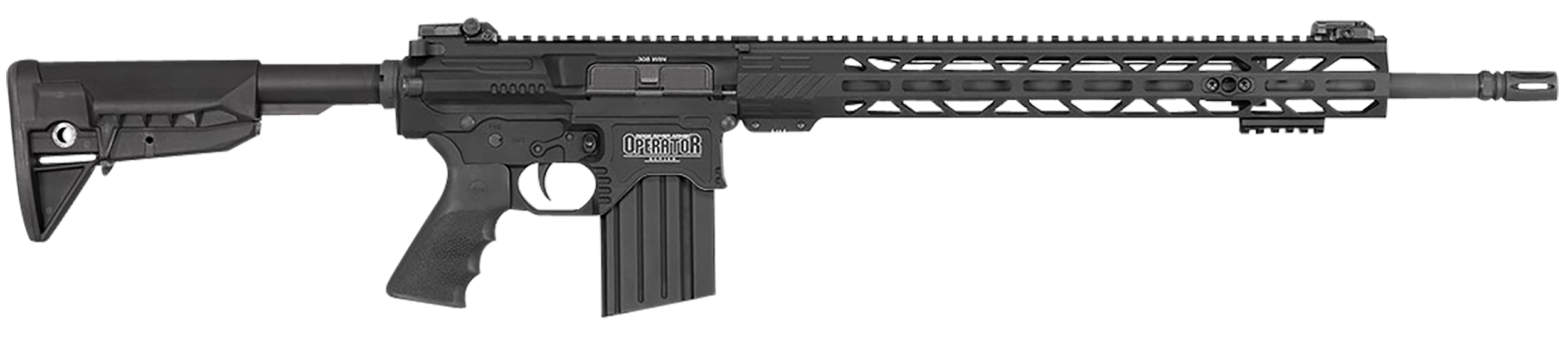 Rock River Arms OP1005BT LAR-BT3 Operator DMR 308 Win 20+1 20", Black, Billet Rec, BCM SOPMOD Stock, 17" M-Lok Handguard, Hogue Beavertail Grip, Magpul MBUS Pro Sights, OEM Match Trigger