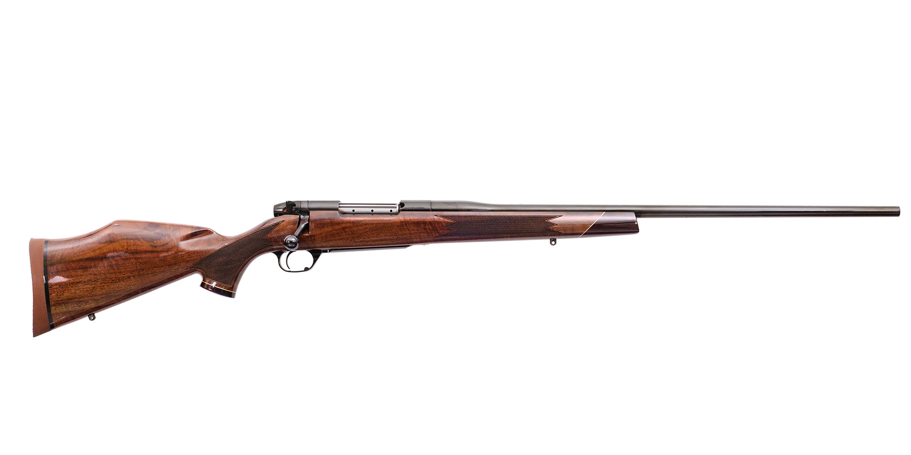 Weatherby Mark V Deluxe 340 Weatherby Magnum 26 Inch 3 Rounds Gloss AA Walnut