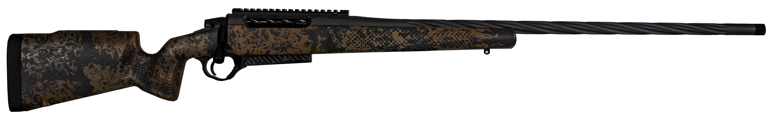 Seekins Precision 0011710123DS Havak PH2 Full Size 300 PRC 3+1 26" Charcoal Gray Fluted/Threaded Barrel, Black Picatinny Rail Stainless Steel Receiver, Desert Shadow Camo Fixed Synthetic Stock