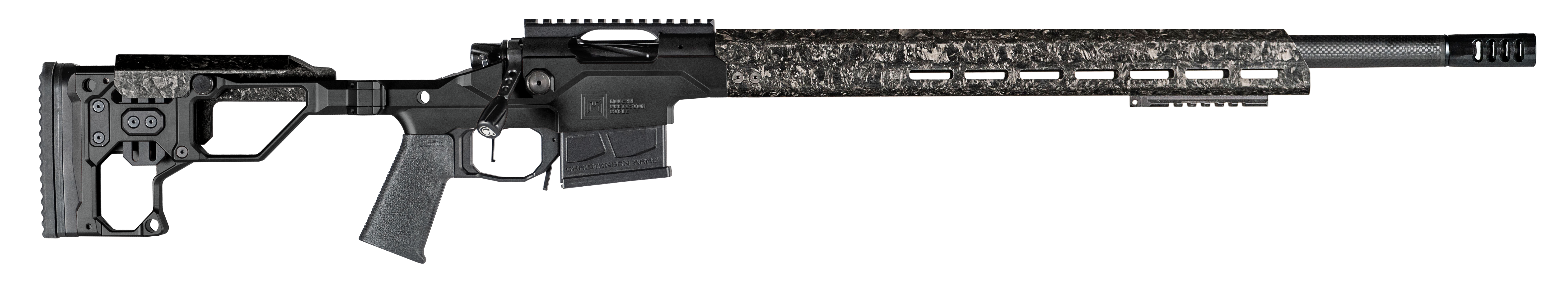 Christensen Arms 8010300102 Modern Precision  308 Win 24" Threaded Carbon Fiber Barrel 5+1, Black Nitride Finish, Black Anodized with Folding Stock, Polymer Grip