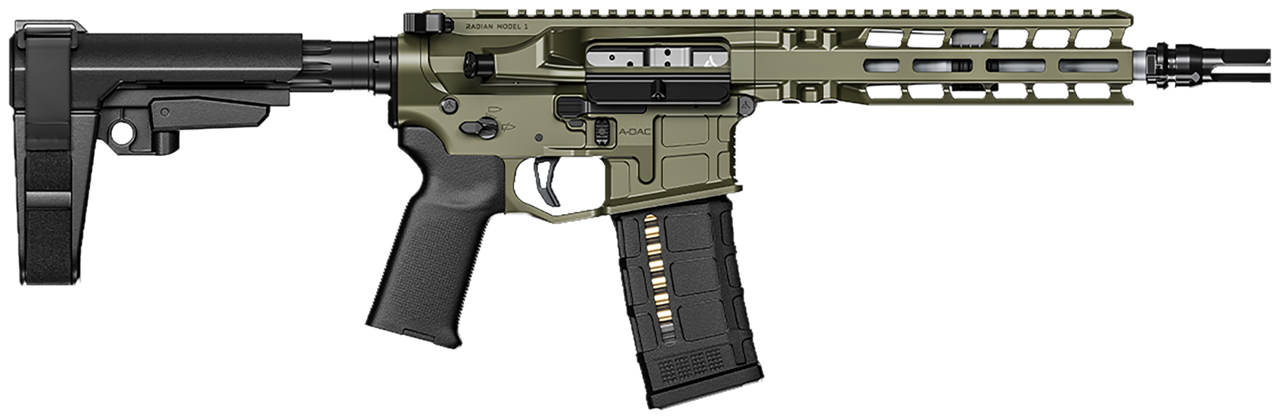 Radian Weapons Model 1 Pistol 300 AAC Blackout 9in 30rd OD Green